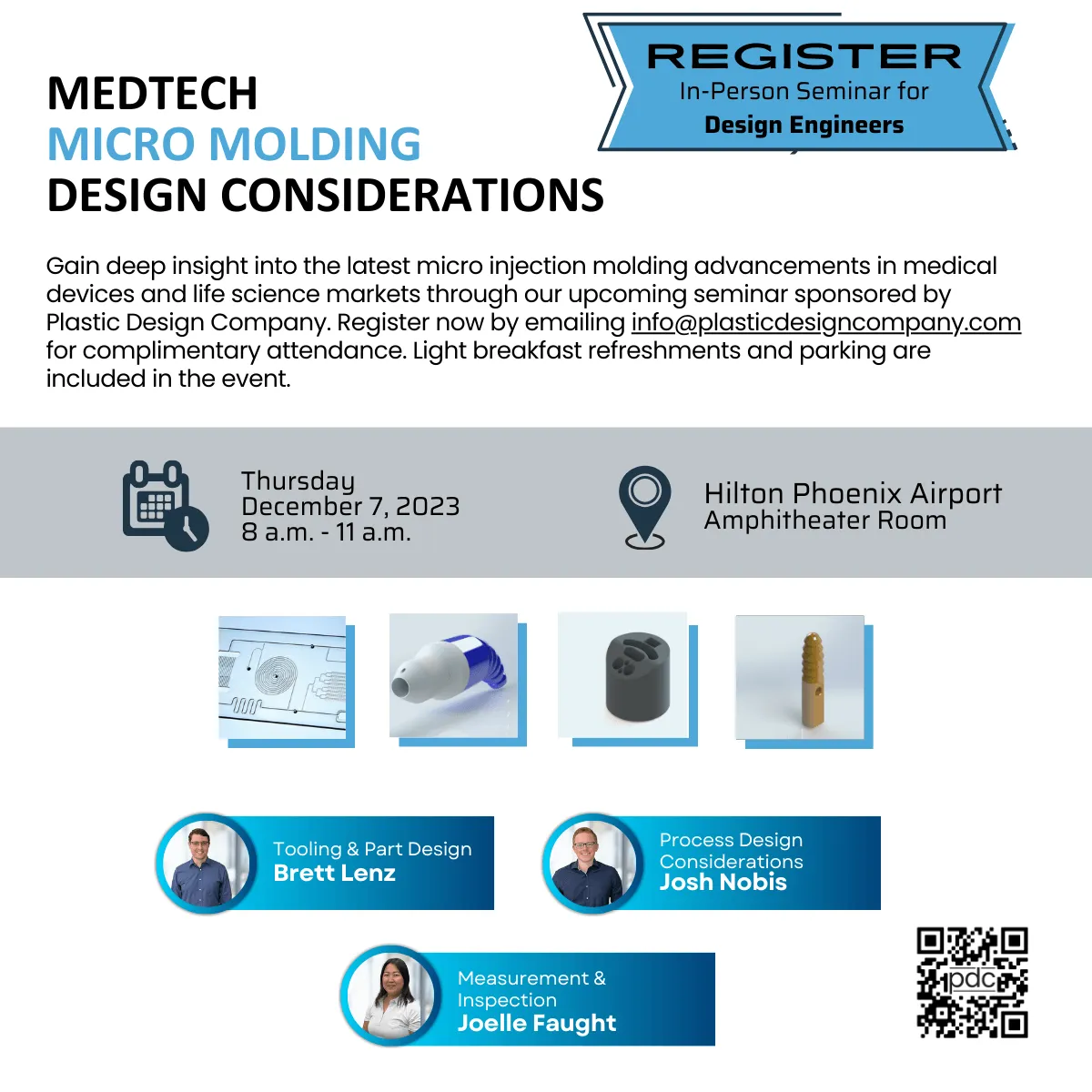 MedTech Micro Molding Design Considerations event poster